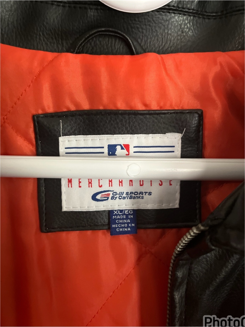 San Francisco Giants Black & Orange Leather Jacket - Picture 3 of 3